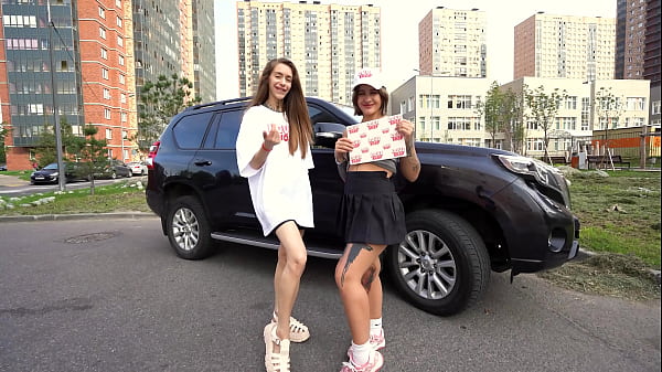 Risky Public Threesome in a Car to Rough Hard Sex at Home Adventure and Epic Finish on Her Face