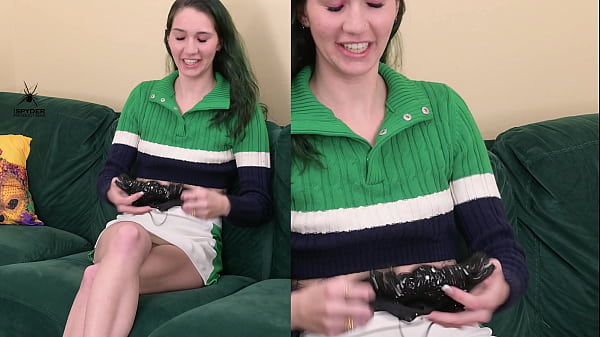 Kit Summers “unboxing” the outfits for try-on and her first response