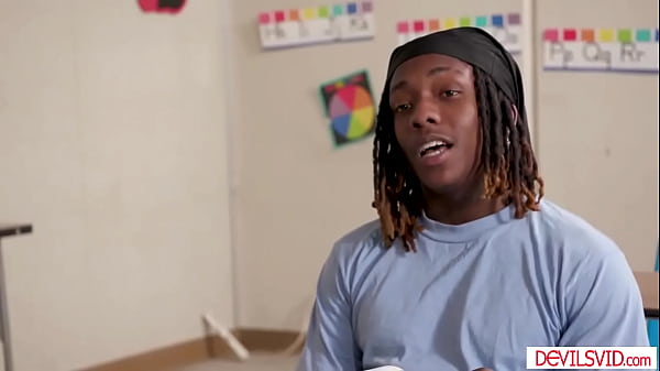 Big tits milf teacher wanting his students big black cock