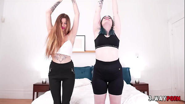 3-Way Porn – Two Wild Babes Fucked Hard at Yoga