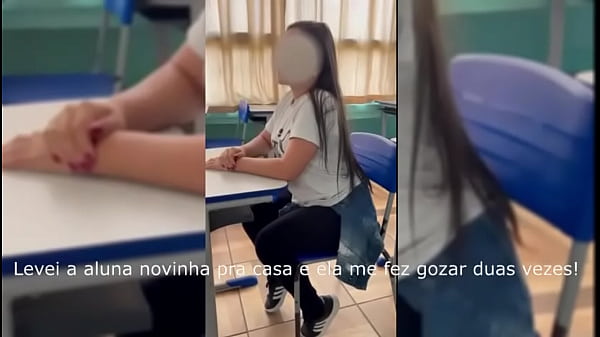 ALUNA TRANSANDO COM PROFESSOR EM TROCA DE NOTAS, ALUNA DEU PARA O PROFESSOR PARA SER APROVADA